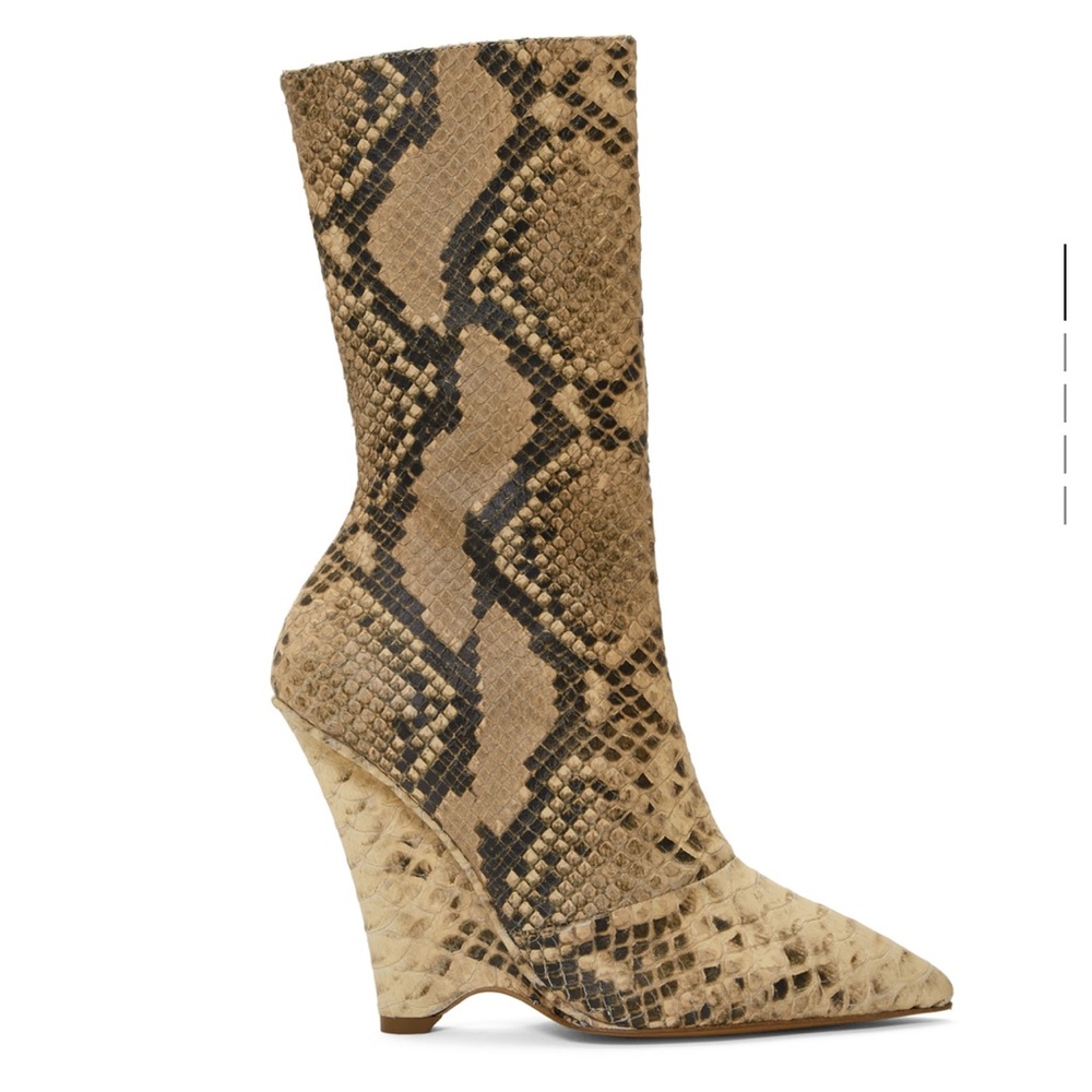 Yeezy Season 8 Python Wedge Boots
